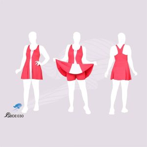 مایو زنانه دامن دار turbo کد 3431