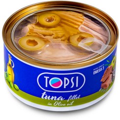 کنسرو تن ماهی در روغن آفتاب گردان تاپسی