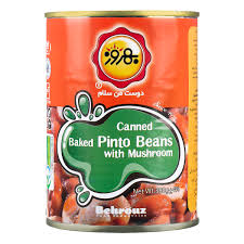 کنسرو لوبیا چیتی با قارچ بهروز