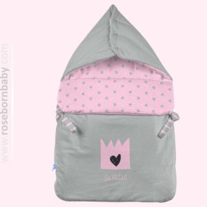 قنداق فرنگی زیپ دار LITTLE SWEETIE GIRL