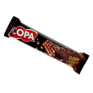 ویفر روکش دار کاکائو تلخ با کرم شکلاتی کوپا