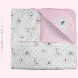 پتو دورپیچ کلاه دار FAMILY LOVE GIRL